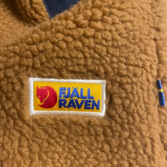 Fjallraven Brown and Navy Fleece Jacket - Picture 5 of 7